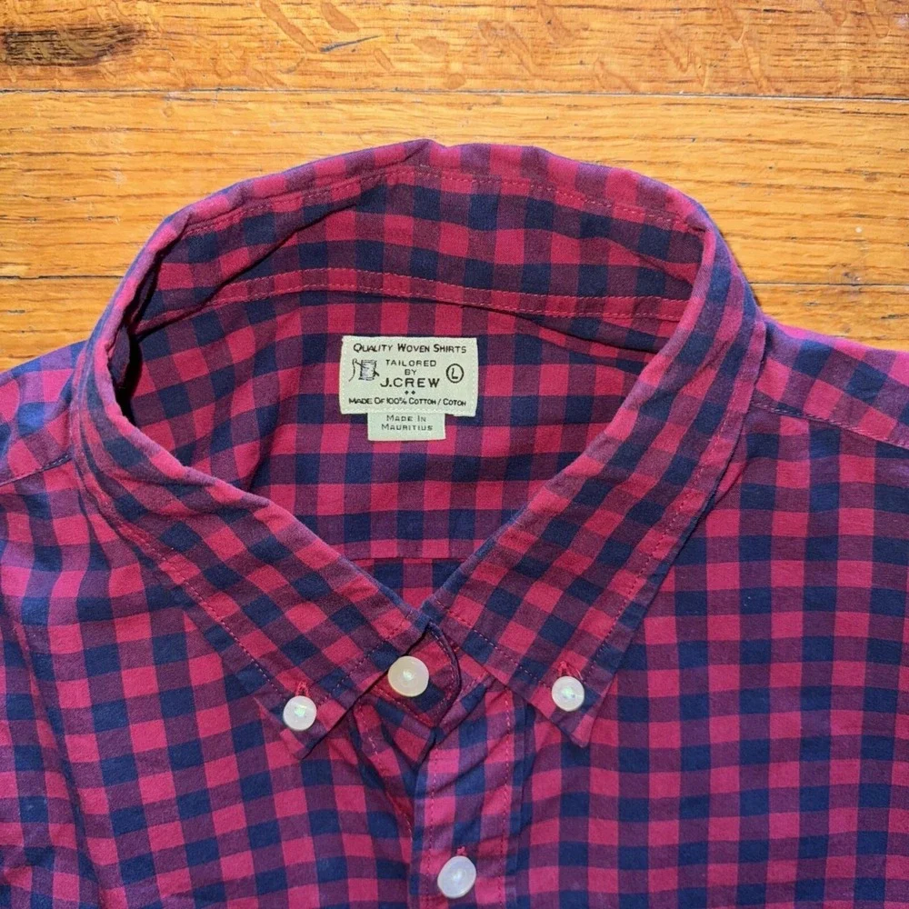 J. Crew‎ Classic Woven Long Sleeve Button Down Size Large